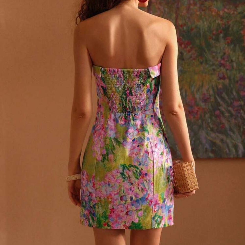 MOTF Multicolor Strapless Dress - Picture 5 of 5